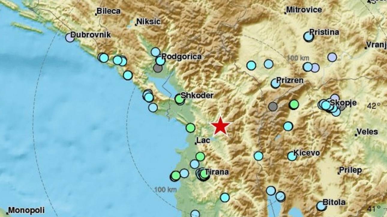 Iσχυρός σεισμός τώρα στην Αλβανία
