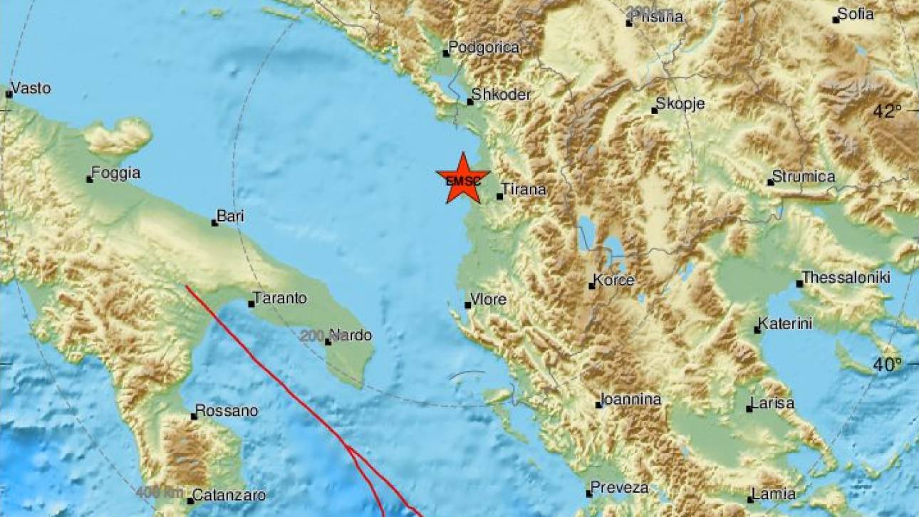 Ισχυρός σεισμός 6,4 Ρίχτερ στην Αλβανία - Αισθητός σε πολλές περιοχές
