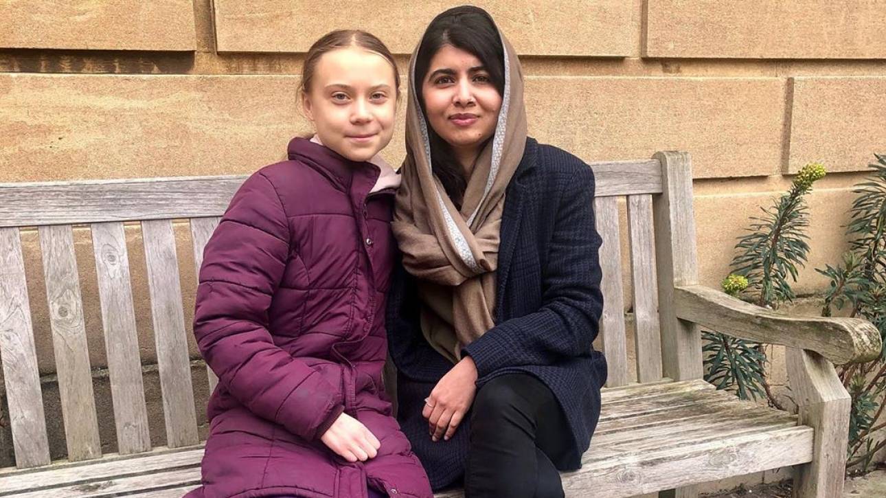 Μαλάλα Γιουσαφζάι και Γκρέτα Τούνμπεργκ: Τα δύο κορίτσια - «σύμβολα» συναντήθηκαν 