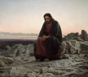 Στην έρημο («Christ in the Wilderness», Ivan Kramskoi 1872 / State Tretyakov Gallery, Μόσχα)