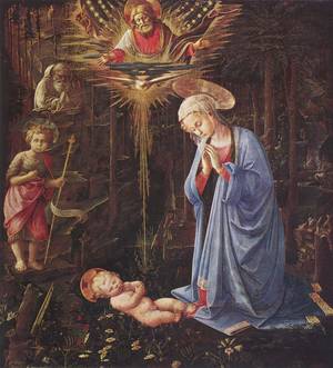 Ένα με τη γη («Anbetung des Kindes und der Hl. Bernhard», Fra Lippo Lippi, c.1459 / Gemäldegalerie, Βερολίνο)