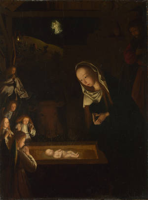 Άγια Νύχτα σε προσμένουν με χαρά («The Nativity at Night», Geertgen tot Sint Jans, c.1490 / National Gallery, Λονδίνο)