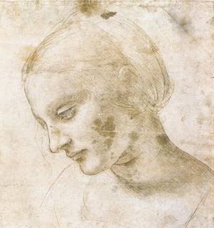 Το πρόσωπο («Study of a woman's head», Leonardo da Vinci, c. 1490 / Λούβρο, Παρίσι)