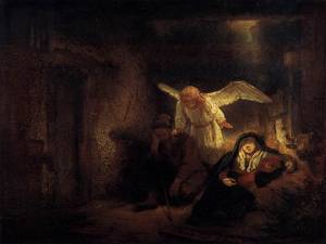 Η προειδοποίηση («Dream of Joseph», Rembrandt, c.1625-c.1669 / Gemäldegalerie, Βερολίνο)