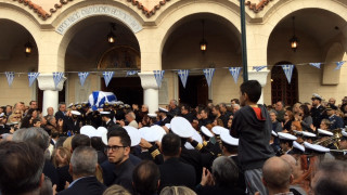 Κηδεία Ευάγγελου Ελευθερίου: Το "τελευταίο αντίο" στον ανθυπασπιστή του μοιραίου ελικοπτέρου