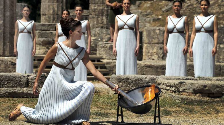 Με επιτυχία έγινε η πρόβα της Αφής της Φλόγας στην Αρχαία Ολυμπία 24 ώρες πριν την τελετή