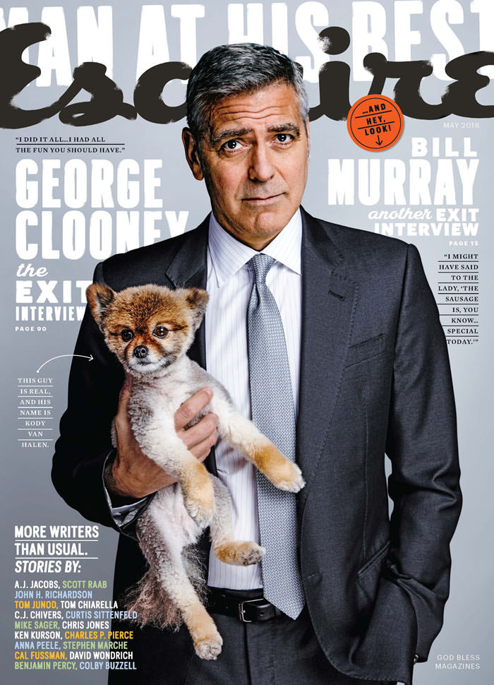 George Clooney Esquire 2016 Cover