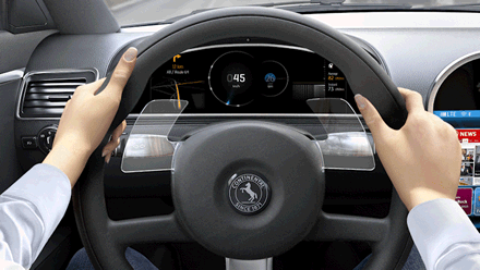 continental gesture control steering wheel 3