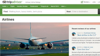 Το TripAdvisor φιλοξενεί κριτικές και για αεροπορικές εταιρείες