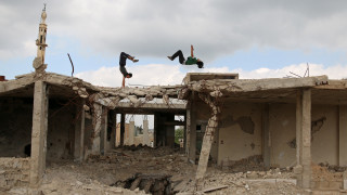 Συρία: Παρκούρ στα συντρίμμια του εμφυλίου