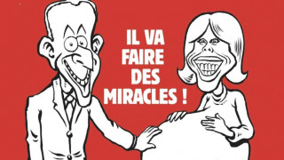 Η Μπριζίτ Τρονιέ έγκυος στο νέο εξώφυλλο του Charlie Hebdo
