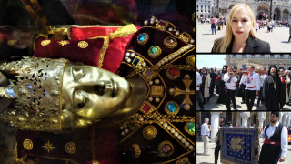 Αποστολή στη Βενετία: Η μεταφορά της Αγίας Ελένης «βούλιαξε» την πλατεία του Αγίου Μάρκου (pics)