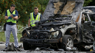 Η στιγμή της έκρηξης του «παγιδευμένου» αυτοκινήτου Ουκρανού πράκτορα