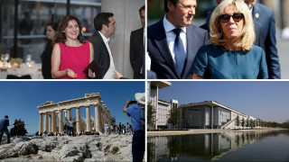 Στις δύο όψεις της Ελλάδας ξεναγεί την Μπριζίτ Μακρόν η Μπέττυ Μπαζιάνα