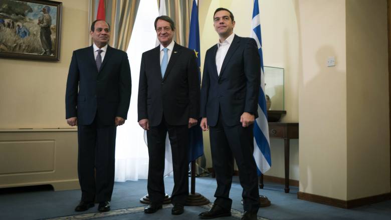 Τριμερής Σύνοδος: Συνεργασία Ελλάδας-Κύπρου-Αιγύπτου σε όλους τους τομείς