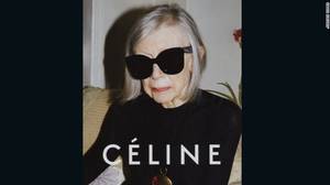 Celine SS15 του Juergen Teller - Σάλο προκάλεσε η απόφαση της Celine να επιλέξει την 80χρονη (και πραγματικά εμβληματική συγγραφέα) Joan Didion ως κεντρικό πρόσωπο της καμπάνιας της για το 2015. H ηλικία της αλλά και η λογοτεχνική της ιδιότητα συμβολίζουν