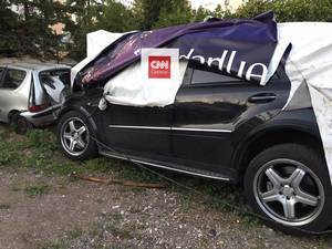 Παντελής Παντελίδης: Το χτυπημένο αυτοκίνητο