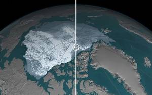 Η υποχώρηση του μεγαλύτερου παγόβουνου της Αρκτικής Θάλασσας (Σεπτέμβριος 1984 και Σεπτέμβριος 2016)