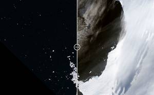 Η συρρίκνωση των παγετώνων στη Δυτική Ανταρκτική (18 Φεβρουαρίου 1975 και 2 Μαρτίου 2015)
