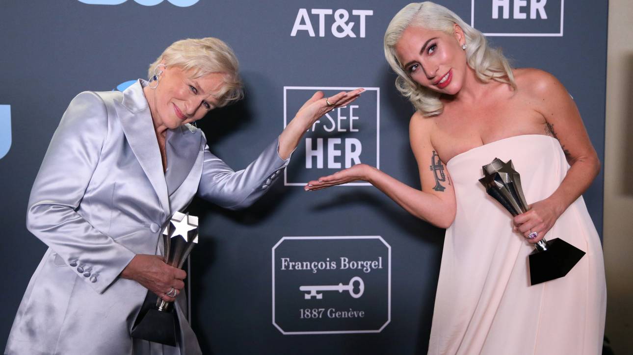 Στο δρόμο για τα Όσκαρ: Lady Gaga και Γκλεν Κλόουζ μοιράζονται το βραβείο κριτικών