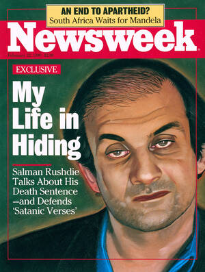 Στο εξώφυλλο του Newsweek, το 1990.