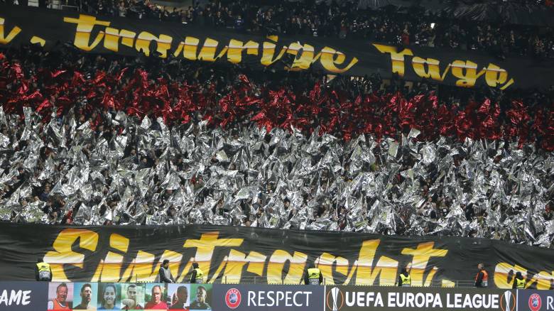 Europa League: Έκαναν το Μιλάνο... Φρανκφούρτη οι οπαδοί της Άιντραχτ