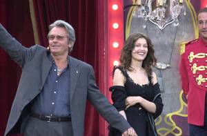 2002, με τη Λετίσια Κάστα σε τηλεπαιχνίδι στη γερμανική τηλεόραση.