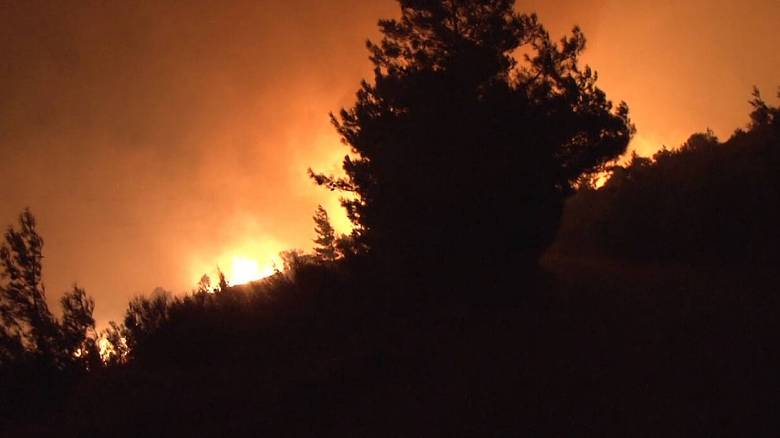 Εύβοια: Μεγάλη φωτιά στην Κάρυστο