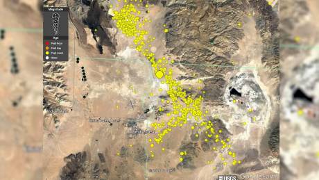 Δύο ισχυροί σεισμοί, χιλιάδες μετασεισμοί: Η σεισμική ακολουθία στην Καλιφόρνια σε ένα animation