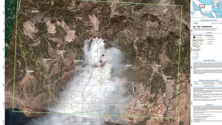 Φωτιά στην Εύβοια: Η υπηρεσία Copernicus θα χαρτογραφήσει τις καταστροφές