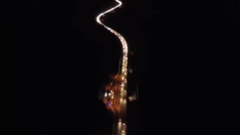 Εθνική οδός Αθηνών - Λαμίας: Βίντεο από drone καταγράφει τις ουρές χιλιομέτρων