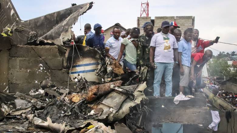 Κονγκό: Αυξήθηκαν οι νεκροί από τη συντριβή του αεροσκάφους