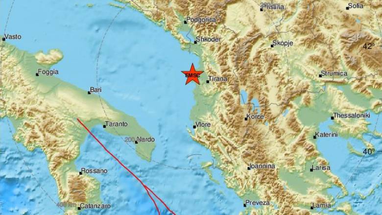 Ισχυρός σεισμός 6,4 Ρίχτερ στην Αλβανία