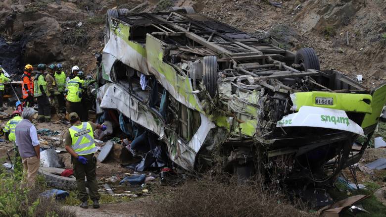 Χιλή: Δεκάδες νεκροί έπειτα από ανατροπή λεωφορείου
