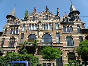 Cogels-Osylei, Zurenborg, Αμβέρσα, Βέλγιο. Εντυπωσιακά κτήρια Art Nouveau και Fin De Siecle κάνουν το δρόμο έναν από τους πιο δημοφιλείς ανάμεσα στους επισκέπτες της Αμβέρσας.