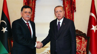 Συνάντηση Ερντογάν με τον πρωθυπουργό της Λιβύης Φαγέζ αλ-Σάρατζ