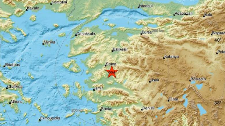Σεισμός στη δυτική Τουρκία - Αισθητός στο Βόρειο Αιγαίο
