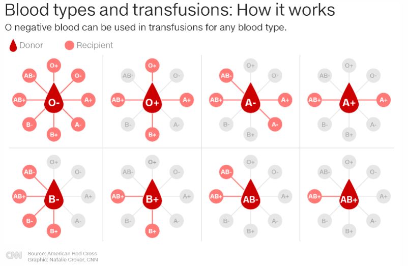 Ομάδες αίματος και μεταγγίσεις: Πώς λειτουργεί
