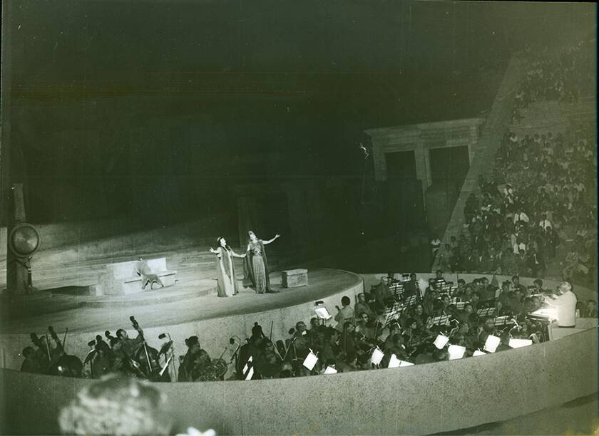 Η Μαρία Κάλλας στην Επίδαυρο στη Νόρμα του Μπελίνι (1960)