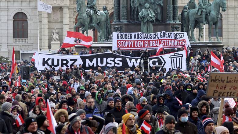 Κορωνοϊός: Νέες διαδηλώσεις στην Αυστρία κατά των περιοριστικών μέτρων