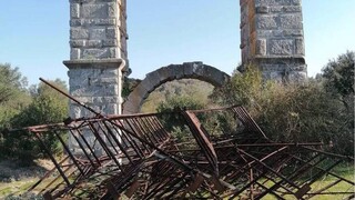 Μυτιλήνη: Σχέδιο από το ΥΠΠΟΑ για τη διάσωση του ρωμαϊκού υδραγωγείου της Μόριας