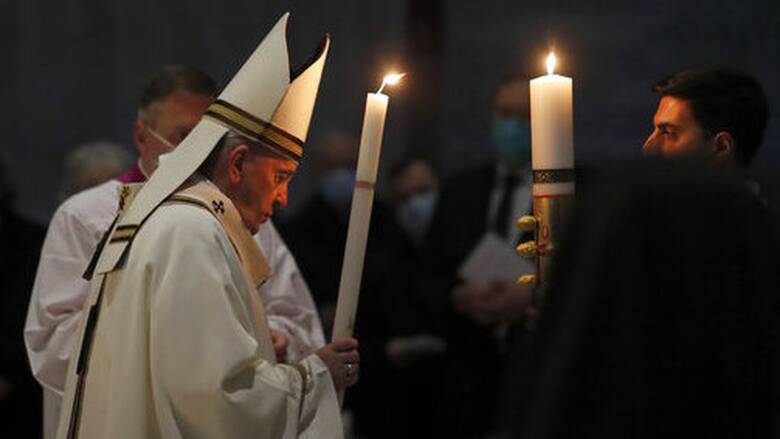 Μεγάλο Σάββατο Καθολικών: Μήνυμα ζωής και ελπίδας εν μέσω της πανδημίας από τον Πάπα Φραγκίσκο