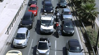 Αυξημένη κίνηση και μποτιλιάρισμα στους δρόμους της Αθήνας