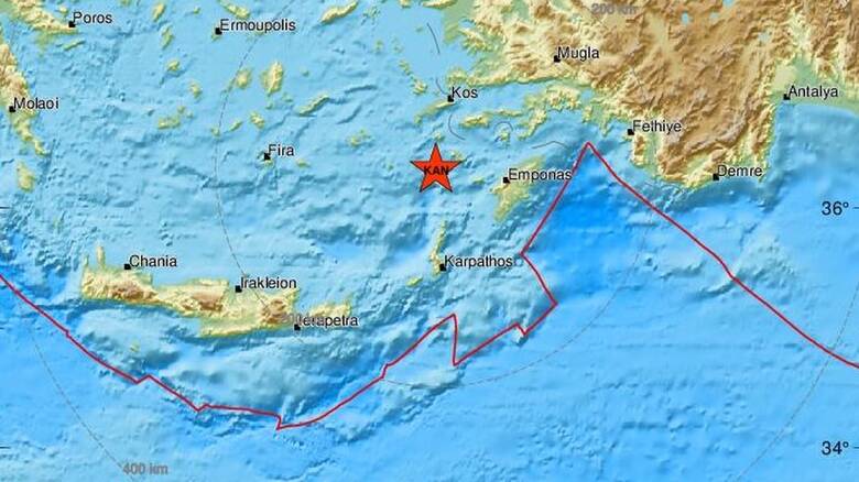 Σεισμός 5,7 Ρίχτερ κοντά σε Τήλο και Νίσυρο - Αισθητός στα Δωδεκάνησα (pics)