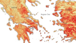 Καύσωνας - ESA: «Ψήθηκε» η γη στην Ελλάδα με 50 βαθμούς στην επιφάνεια