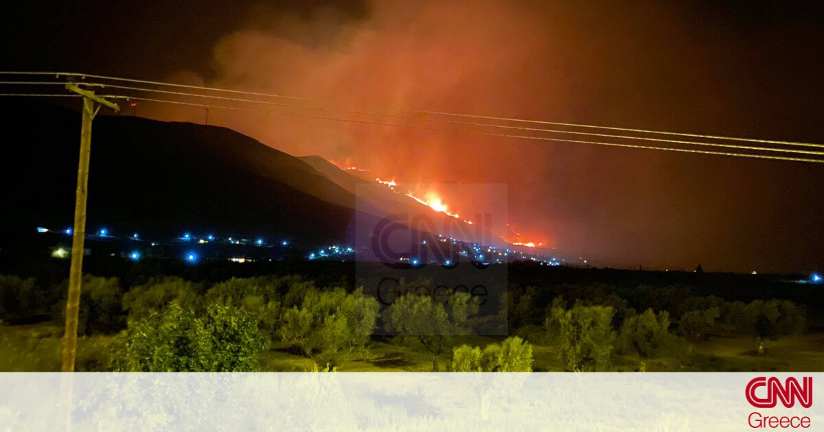 Φωτιά και στη Φωκίδα: Δύσκολη νύχτα, εκκενώνεται η Τολοφώνα