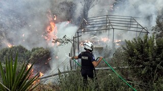 Καλύτερη η εικόνα των πυρκαγιών σε Εύβοια και Κορινθία - Παραμένουν οι περιπολίες στην Πάρνηθα