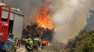 Κορινθία: Δύο μέτωπα φωτιάς σε Κατακάλι και Βλασαίικα