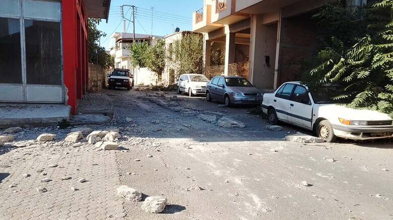 Ισχυρός σεισμός στην Κρήτη: Ζημιές στο Αρκαλοχώρι – Οι πρώτες εικόνες