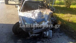 Τραγωδία στη Φθιώτιδα: Απανθρακώθηκε οδηγός σε τροχαίο